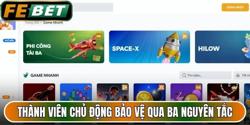 Thành viên chủ động bảo vệ tài khoản qua ba nguyên tắc