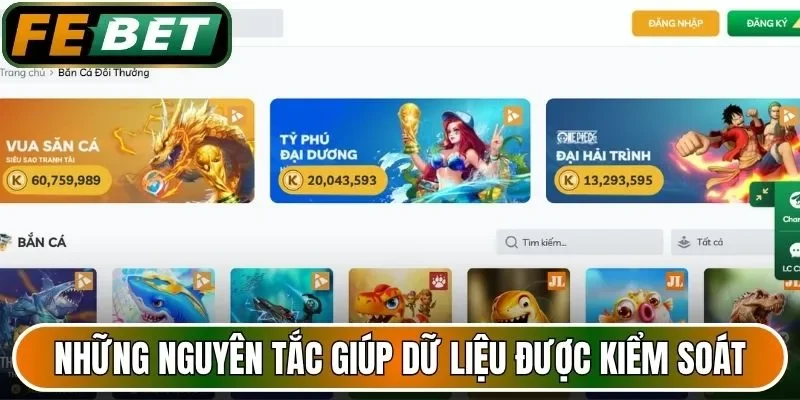 Những nguyên tắc giúp dữ liệu cá nhân được kiểm soát